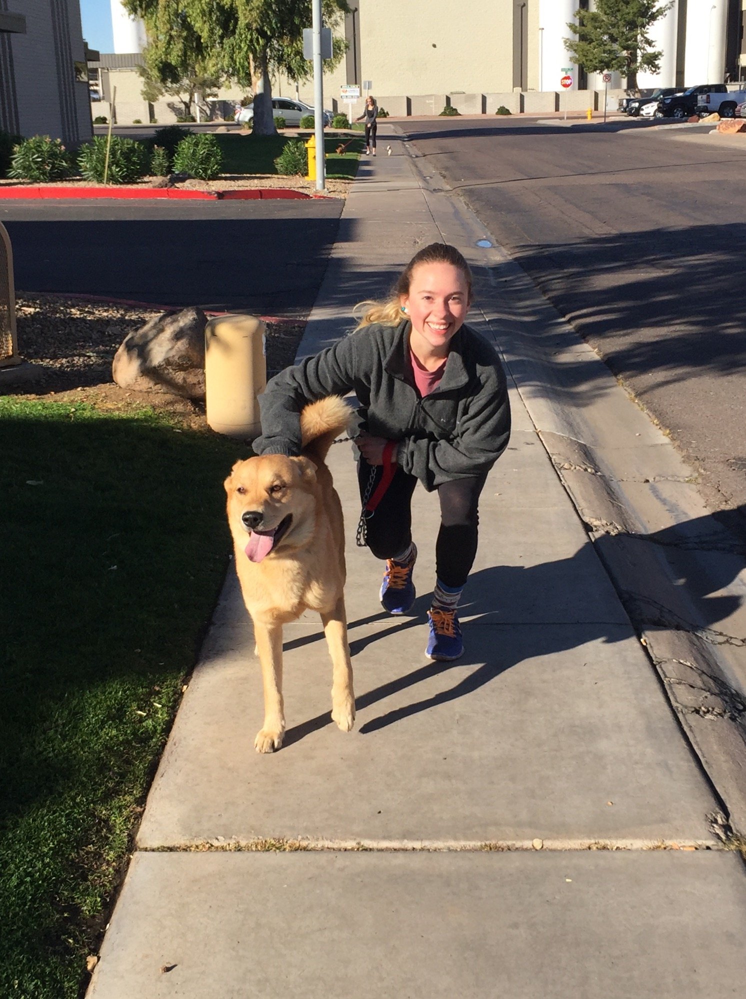 Rachel takes doggo for a walk!