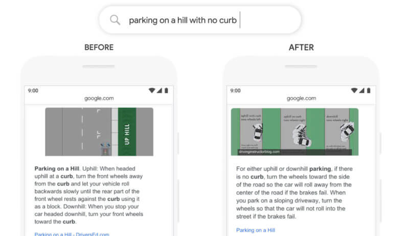Google bert update example 2
